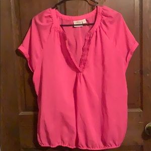 Womens Petite XL Pink Blouse: St. John’s Bay